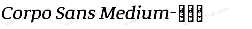 Corpo Sans Medium字体转换
